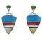 Multicolor And Genuine Sterling Silver Earrings EX31557